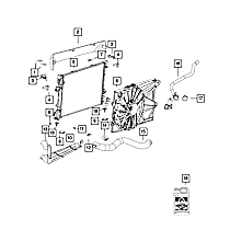 68104803AB Radiator Mount Bracket