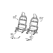 68104850AA Power Seat Wiring Harness - Sold individually