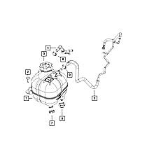 68104988AB Direct Fit Engine Coolant Pipe, Sold Individually
