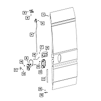68109711AA Trunk Mat - Direct Fit, Sold individually