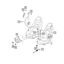 68125366AA Seat Belt Retractor