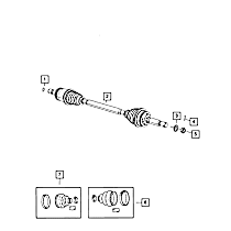 68127815AA Axle Boot Kit - Direct Fit, Sold individually
