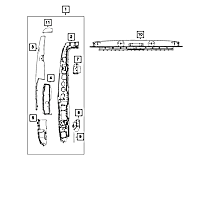 68134360AA Body Panel Bracket