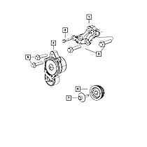 68148384AA Accessory Drive Belt Idler Pulley Adjustment Bolt Kit