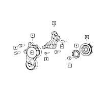 68148385AA Accessory Drive Belt Idler Pulley Adjustment Bolt Kit