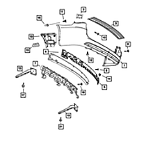 68156768AA Direct Fit Pedestrian Impact Detection Module, Sold Individually