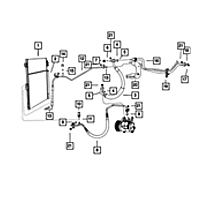68161181AB Direct Fit A/C Discharge and Liquid Line, Sold Individually