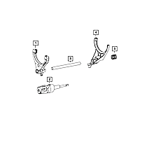 68161352AB Transfer Case Shifter Shaft - Direct Fit