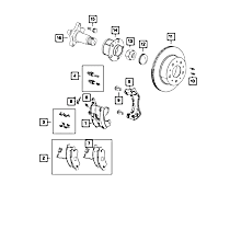 68162648AA Drum Brake Adjusting Screw