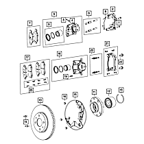 68165970AB Disc Brake Caliper Piston Seal - Sold individually