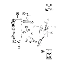 68166470AF Auxiliary Water Pump Hose - Direct Fit