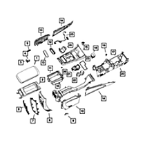 68166806AA Dash Mat, Sold Individually