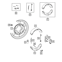 68169552AA Direct Fit Parking Brake Cable Guide, Sold Individually