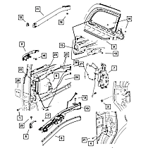 68195956AA Sliding Door