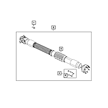 68229211AB Direct Fit Driveshaft Support Boot, Sold Individually