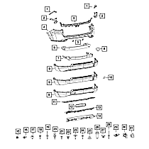 68243701AA Bumper Cover Reinforcement