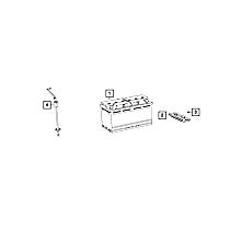 68248658AA Direct Fit Battery Support Bracket, Sold Individually