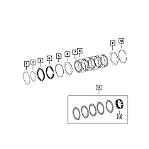68253909AA Direct Fit Transmission Clutch Friction Plate Kit, Sold Individually