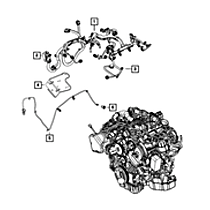 68262112AB Engine Wiring Harness - Direct Fit