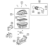 68264887AA Intake Tube - Sold individually