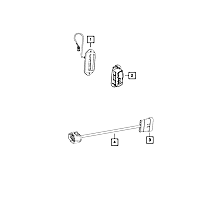 68266411AA Direct Fit Door Wiring Harness, Sold Individually