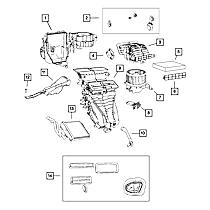 68270226AA Direct Fit HVAC Air Inlet Housing, Sold Individually