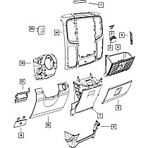 68273103AA Instrument Panel Storage Compartment