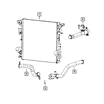 68280781AD Coolant Reservoir Hose - Direct Fit