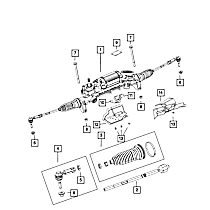 68284077AJ Direct Fit Rack and Pinion Assembly, Sold Individually
