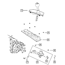 68292259AA Direct Fit Shift Cable Bushing, Sold Individually