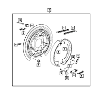 68299457AA Parking Brake Fork Lock Plate