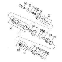 68305483AA Direct Fit Manual Transmission Gear Snap Ring, Sold Individually