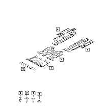 68307352AB Engine Oil Pan Skid Plate
