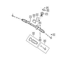 68320133AA Direct Fit Steering Coupling Boot, Sold Individually