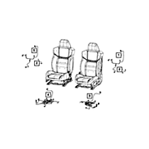 68334558AB Direct Fit Air Bag Wiring Harness, Sold Individually