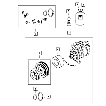 68340016AB A/C Compressor, 5.7L, 8Cyl