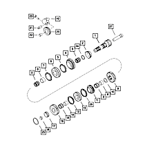 68344798AA Transmission Reverse Idler Shaft