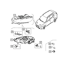 68361435AA Headlight Housing