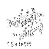 68362264AA Quarter Panel Reinforcement