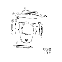 68362572AB Radiator Air Seal - Sold individually