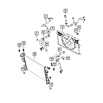 68369777AA Radiator Mount Bracket