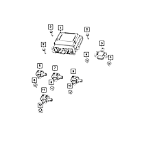 68371752AA Direct Fit Air Bag Occupant Sensor Bracket, Sold Individually