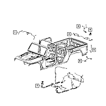68397617AB Tailgate Wiring Harness - Direct Fit