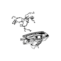 68401528AC Direct Fit Instrument Panel Wiring Harness, Sold Individually