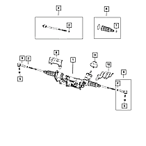 68418398AC Direct Fit Rack and Pinion Assembly, Sold Individually