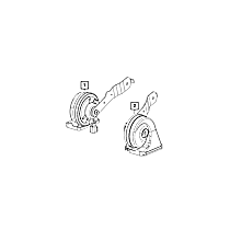 68421142AA Direct Fit Horn Kit, Sold Individually