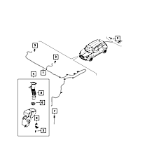68439800AA Washer Hose - Sold individually