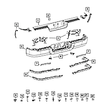68451169AA Bumper Pad - Sold individually