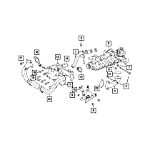68458546AA Exhaust Gas Recirculation (EGR) Cooler Clamp