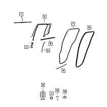 68458850AC Quarter Glass